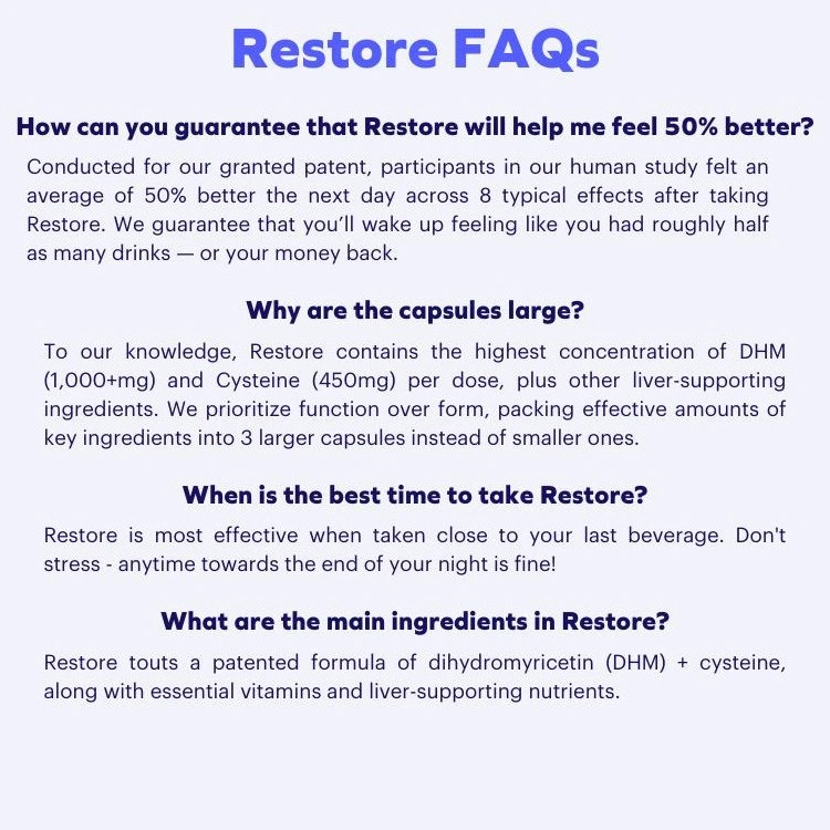 Restore After Alcohol Aid price